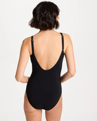 Gottex Beyond Time V-Neck One-Piece Swimsuit Black - Chico's