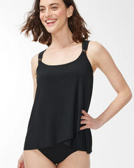Miraclesuit Razzle Dazzle Tankini Top Black - Chico's