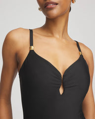 Miraclesuit® Razzle Dazzle Antheia One Piece Swimsuit Black - Chico's