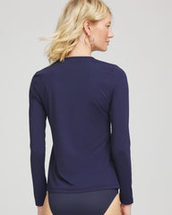 Gottex Long-Sleeve Swim Shirt Navy - Chico's