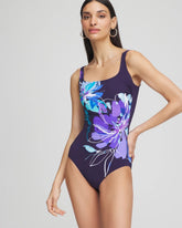 Gottex Water Square-Neck One-Piece Swimsuit Blue Multi - Chico's