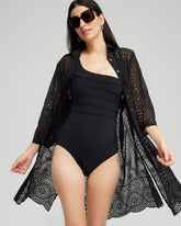 Shirt Dress Swim Coverup Black - Chico's