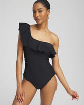 Gottex One Shoulder One Piece Swimsuit Black - Chico's