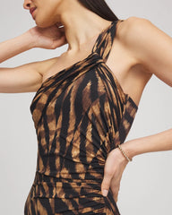 Miraclesuit® Raya De Safari Europa One-Piece Swimsuit Black/Brown - Chico's