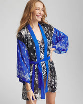 Miraclesuit® Talavera Kimono Midnight And White - Chico's