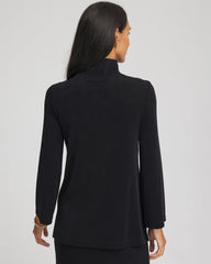 Travelers™ Button Mockneck Top Travelers Black - Chico's