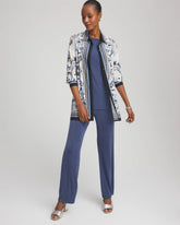 Travelers™ Collection Paisley Mesh Shirt Jacket Canyon Blue - Chico's