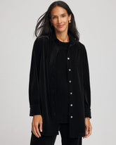 Travelers™ Velvet Button-Down Shirt Travelers Black - Chico's