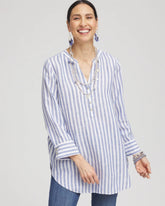 No Iron™ Linen Tunic Indigo - Chico's