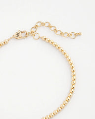 Golden Beaded Necklace Gold - Chico's