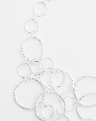 Short Silvertone Multi-Strand Link Necklace Silver - Chico's
