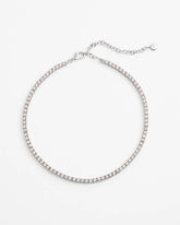 Silver Tennis Necklace Silver - Chico's