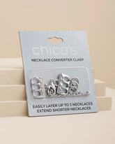 Silvertone Necklace Converter Silver - Chico's