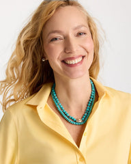 Turquoise Multistrand Bib Necklace Turquoise - Chico's