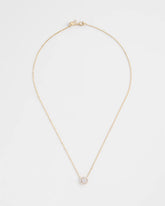 Gold Tone Drop Stone Necklace Gold - Chico's
