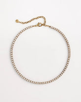 Vintage Tennis Necklace Gold - Chico's