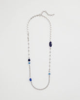Blue Accent Long Single Strand Necklace Blue - Chico's