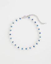 Short Pearl Blue Necklace Blue - Chico's
