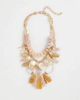 Chico's Originals Neutral Stone Bib Necklace Neutral - Chico's