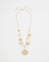 Gold Long Single Strand Necklace Gold - Chico's