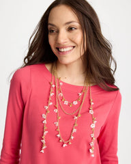 Pink Multi-Layer Necklace Pink - Chico's
