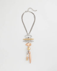 Mixed Metal Linear Necklace Mixed Metals - Chico's