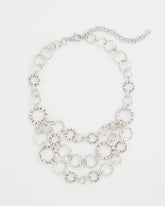 Silver Multistrand Bib Necklace Silver - Chico's