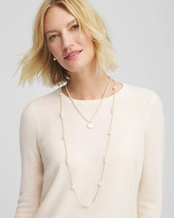 Convertible Faux Pearl Necklace Pearl - Chico's