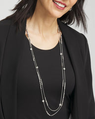 Hexie Multi-Strand Necklace Silver - Chico's