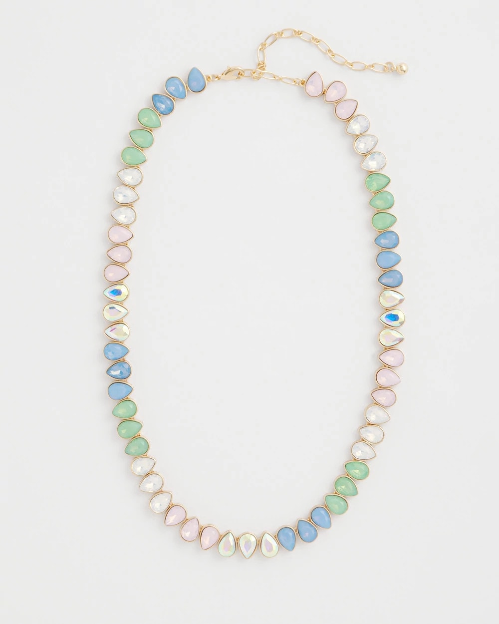 Teardrop Tennis Necklace Multi - Chico's