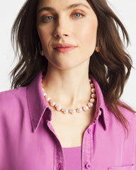 Short Pearl Pink Necklace Pink - Chico's