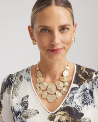 Molten Goldtone Bib Necklace Gold - Chico's