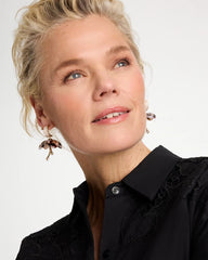Tortoise Spider Lily Drop Earrings Neutral - Chico's