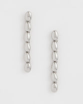 Silver Linear Bead Earrings Silver - Chico's