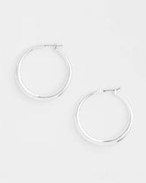 Cassie Silver-Tone Hoop Earrings Silver - Chico's