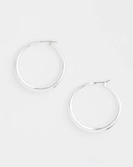 Cassie Silver-Tone Hoop Earrings Silver - Chico's