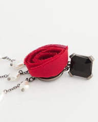 Red Rose Drop Earrings Red - Chico's