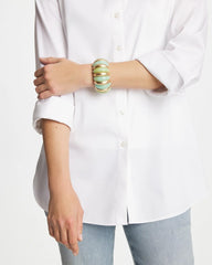 Aqua and Gold Stretch Bracelet Aqua - Chico's