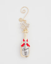 Champagne Bottle Ornament Gold - Chico's