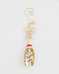Champagne Bottle Ornament Gold - Chico's