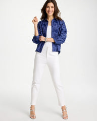 3D Floral Embroidered Top Indigo - Chico's