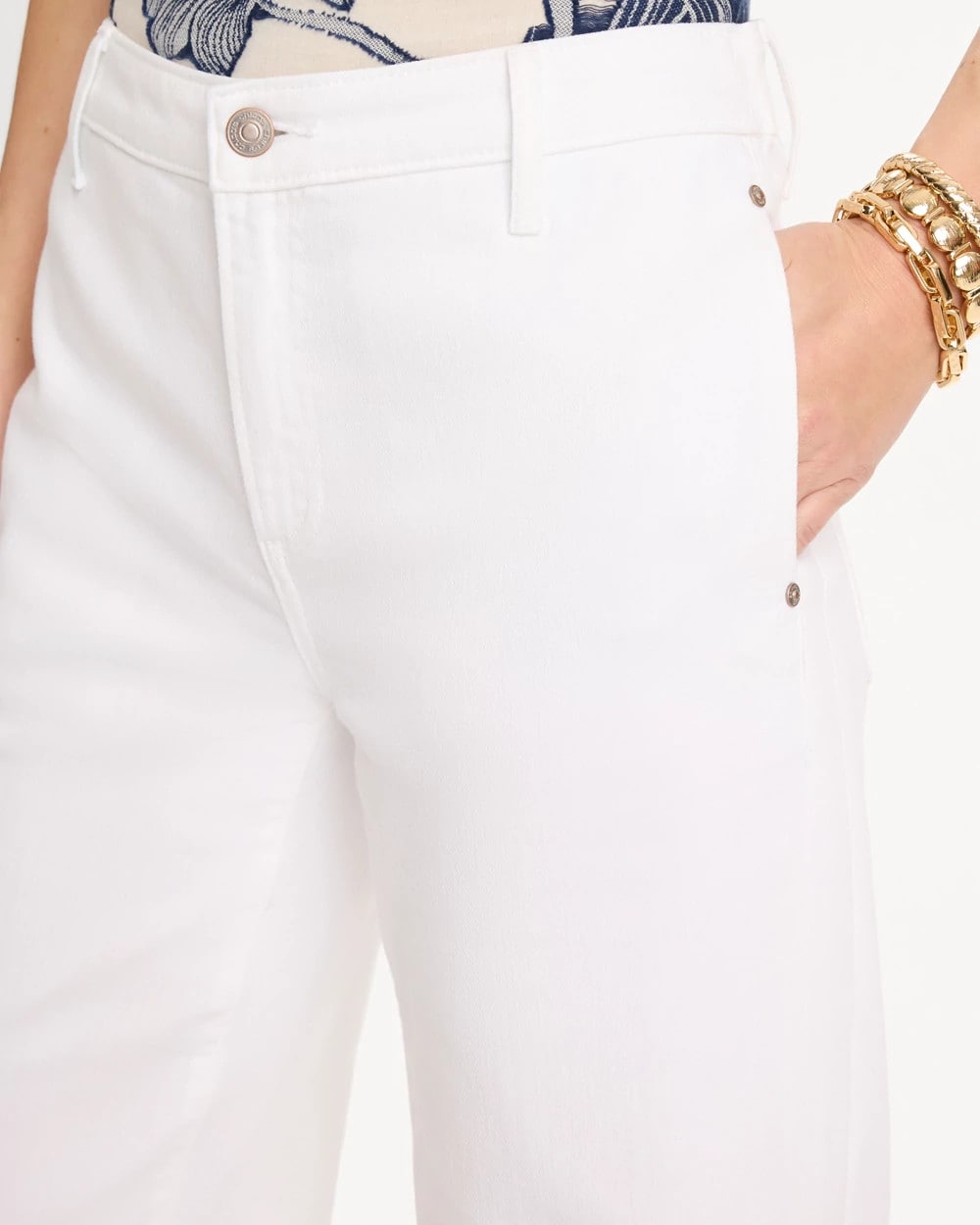 Straight Crop White Trouser Jeans Alabaster - Chico's