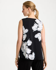 Travelers™ Knit Abstract Floral Swing Tank Black - Chico's