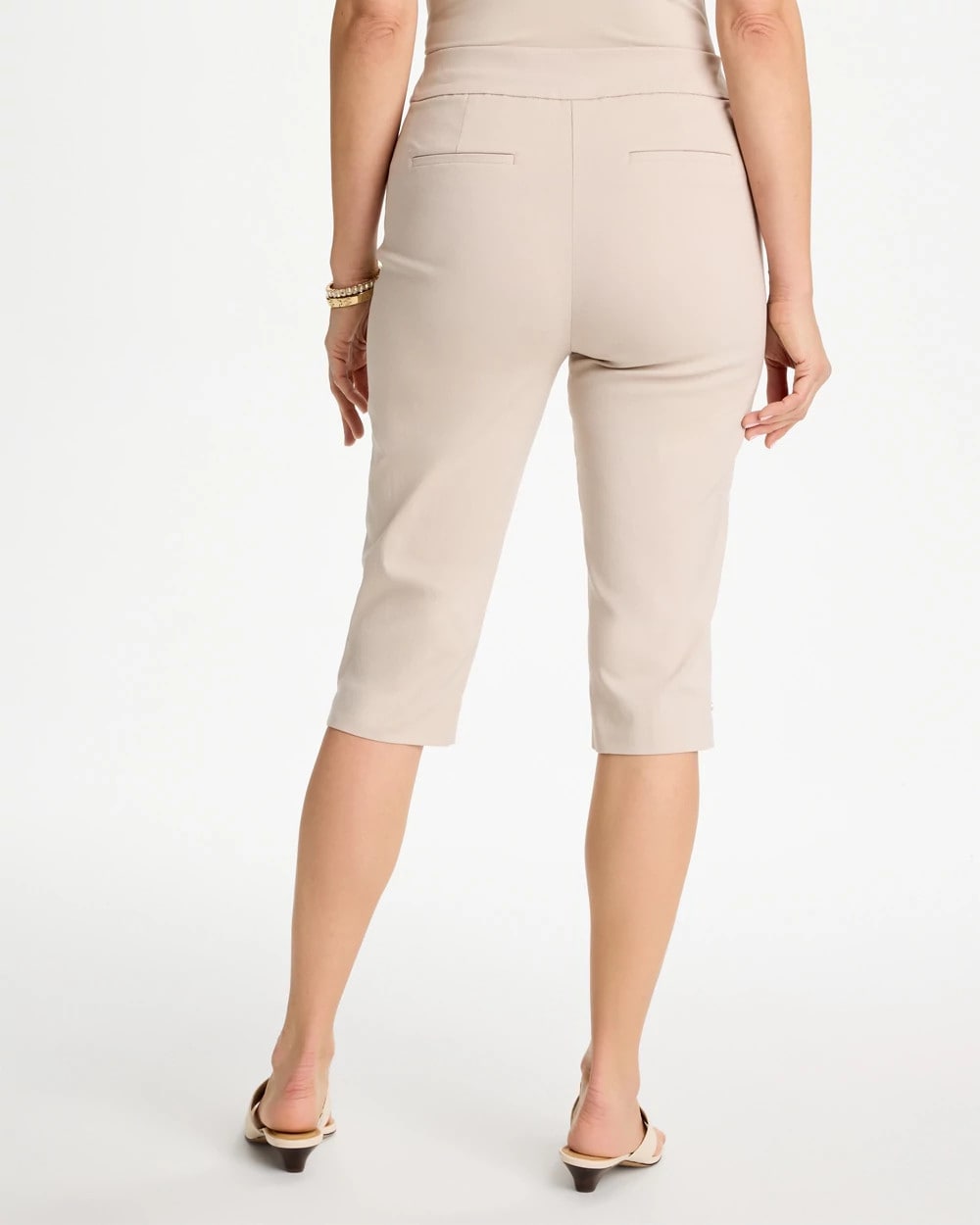 Brigitte™ Slim Rivet Pull-On Capri Pant Smokey Taupe - Chico's