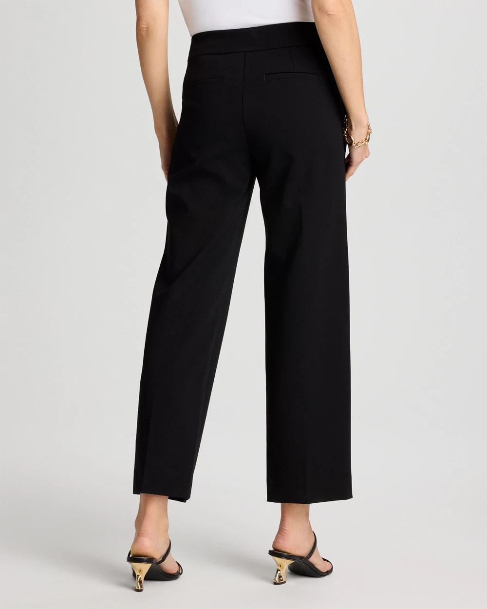 Juliet Lightweight Straight Crop Pants Black - Chico's