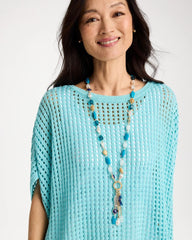 Convertible Turquoise Fish Charm Necklace Blue Multi - Chico's