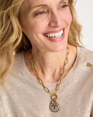 Golden Charm Link Necklace Gold - Chico's