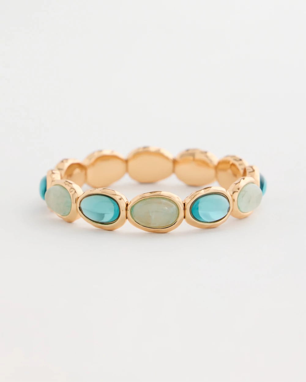Quartz Stone Large Stretch Bracelet Light Blue - Chico's
