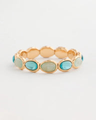 Quartz Stone Large Stretch Bracelet Light Blue - Chico's