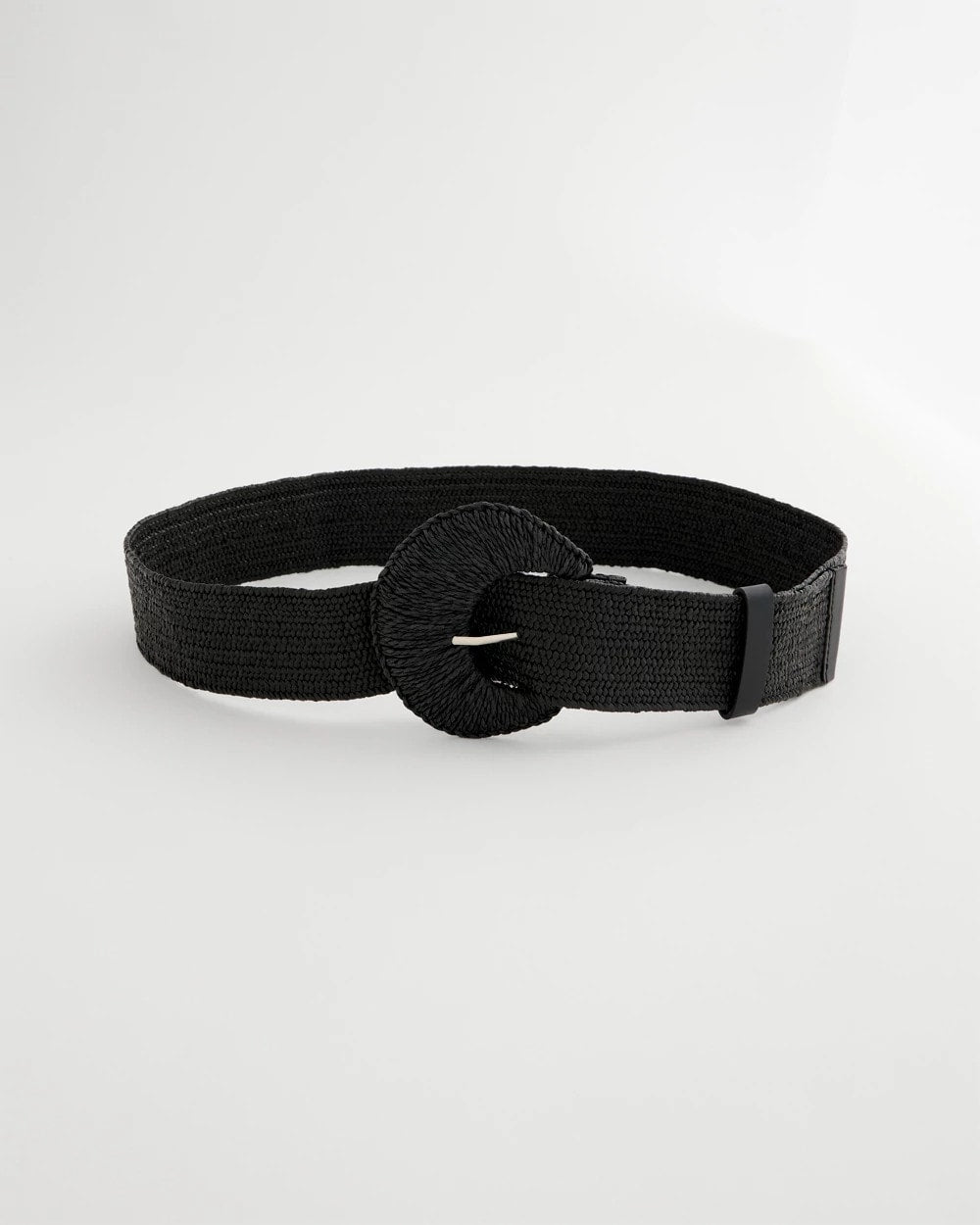 Raffia Wrapped Stretch Belt Black - Chico's